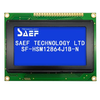 China 20 Pin Monochrome Graphic LCD Display MPU STN Negative COB 128X64 Matrix LCM for sale