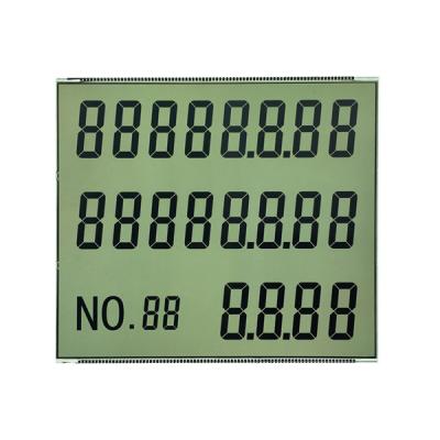 China HTN Seven Segment LCD Display With Metal Pin Connector OEM ODM for sale