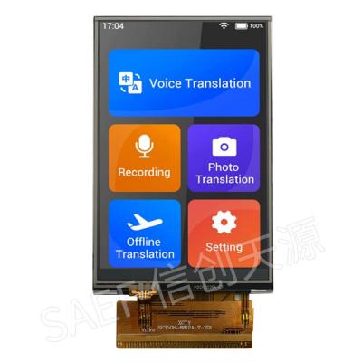 中国 接触TFT LCD表示HVGA TNのタイプ3.5インチ320X480 MCU 16bitインターフェイス 販売のため