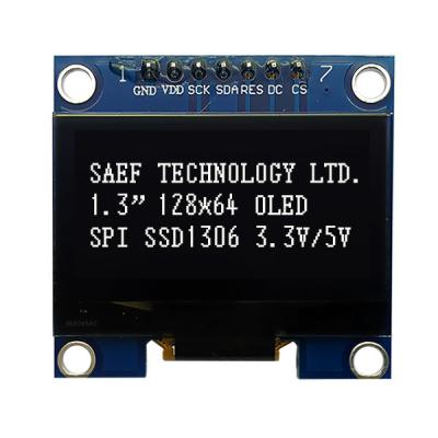 China SPI Interface OLED Display 1.3 Inch OLED I2c 7 Pin With SH1106 Driver IC for sale