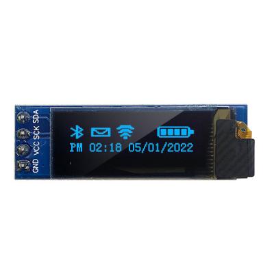 China 3V 5V 128x32 OLED Display Module 0.91 Inch 4 Pins With SSD1306 Driver IC for sale