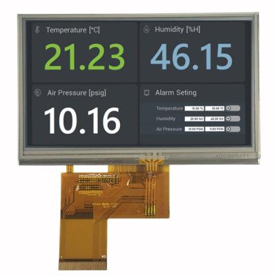 Chine Interface de pouce 480x272 ST7282T2 RVB de l'affichage 4,3 de Pin TFT LCD du contact 40 à vendre