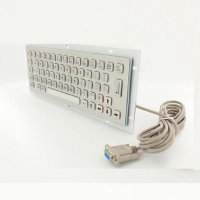 China Dustproof IP65 IK07 300x110mm Medical Stainless Steel Metal Keyboard USB Interface for sale