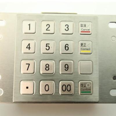 China Teclado numérico impermeável 304 de aço inoxidável do PPE ATM do pagamento de IP65 USB RS232 à venda