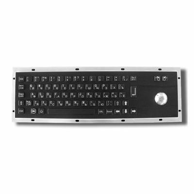 Китай Клавиатура металла нержавеющей стали цвета черноты киоска IP65 IK07 обслуживания собственной личности с трекболом продается