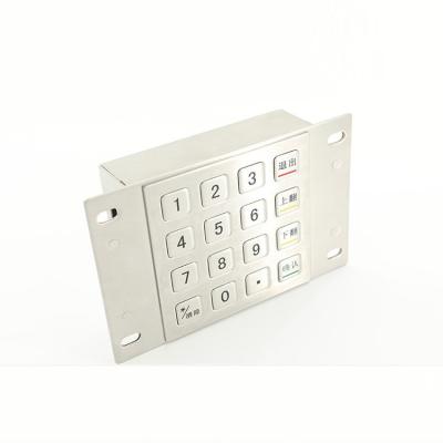 China PPE de aço inoxidável do metal do quiosque do pagamento de IP65 ATM Pin Pad 304 impermeáveis com 16 chaves à venda