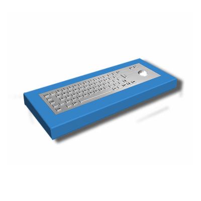 China 65 Keys Desktop IK07 IP65 Waterproof Stainless Steel Keyboard With Trackball for sale