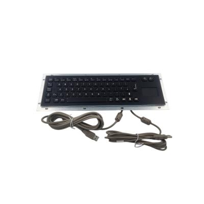 China Tela de teclado de acero inoxidable negro duradero para máquinas de quioscos de autoservicio en venta