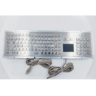 China Ip65 Rugged Keyboard With Touchpad Rear Mounting for sale