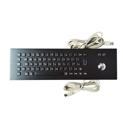 China No Backlighting Black Metal Keyboards With Customizable Layout For Self Service Kiosk for sale