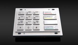 China CE RoHS WOSA Driver Metal Keypad 160x102.4mm EPP Pin Pad for sale