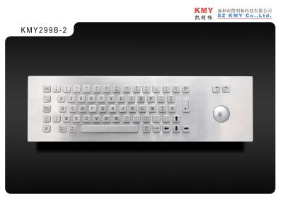 China EN55022 USB PS2 Kiosk Metal Keyboard With Pointing Device for sale