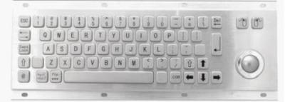 China Vandalproof Dustproof Metal PC Keyboard IK07 Industrial Keyboard With Trackball for sale
