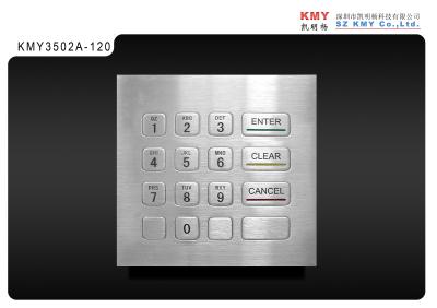 China Interactive Kiosk 0.5KG ATM Machine Keypad Vandal Proof Metal Numeric Keypad for sale