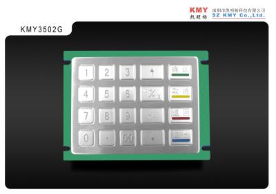 China Bill Payment Kiosk 20 Keys SS304 Metal Numeric Keypad 5V DC ATM Keypad for sale