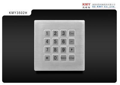 China Teclado numérico de aço inoxidável da função do anti vândalo do sistema IK07 do controle de acesso à venda