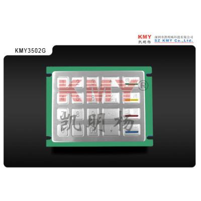 China Anti Vandal 3.5N Number Metal Pin Pad With Function Keys for sale