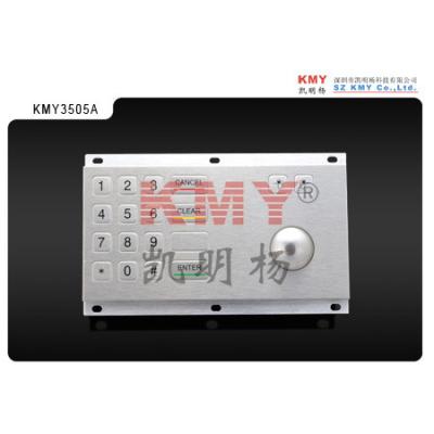 China Boarding Kiosk 16 Keys Mechanical Keyboard With Trackball 106KPa for sale