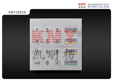 China Panel Mounting 4x4 Metal Numeric Keypad USB PS2 Interface for sale