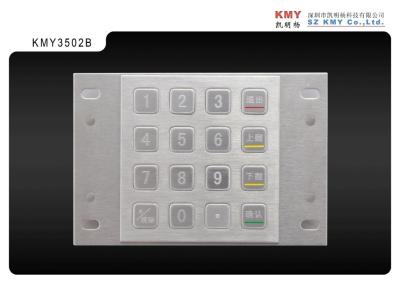 Chine Système de contrôle d'accès de clavier numérique de membrane du pavé numérique 4x4 en métal de kiosque d'acier inoxydable à vendre