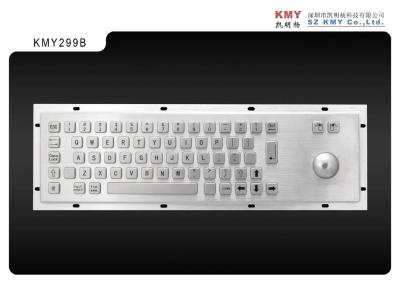 China Information Metal Dust Proof Keyboard IP65 Vandalproof with Trackball for sale