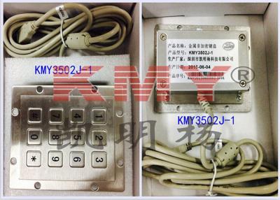 China IK07 Stainless Steel Numeric Keypad ATM Number Pad PS2 USB Interface for sale