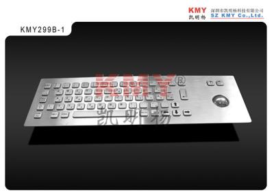 China Anti Vandal Kiosk Mechanical Metal Keyboard Dustproof Front Mounting for sale