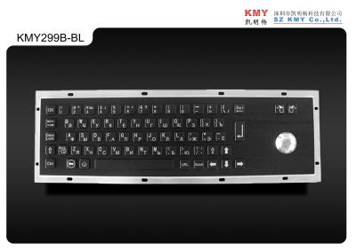 China ROHS 2KGS Black Metal Keyboards 65 Keys Industrial PC Keyboard for sale