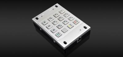 China RoHS FCC 87.5 X 91.5mm 1.2KG ATM Pin Pad Bank Machine Keypad for sale