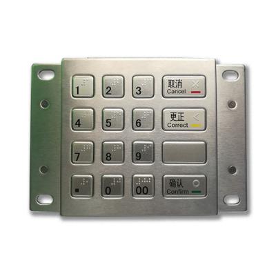 China 16 Keys Encrypted USB RS232 ATM Pin Pad Payment Terminal Keypad for sale