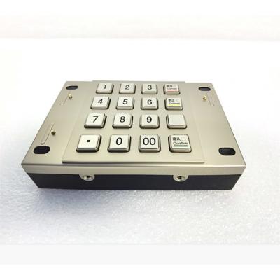 China Het Gecodeerde Metaal Pin Pad 16 van USB RS232 ATM Machine Zeer belangrijk Toetsenbord Te koop