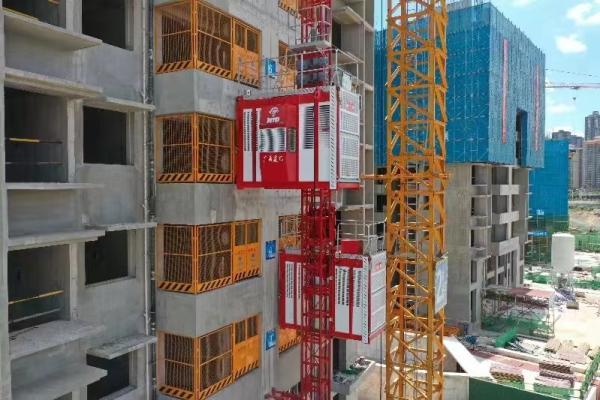 Quality 2000kg Construction Hoist Elevator 300m Construction Material Hoist for sale