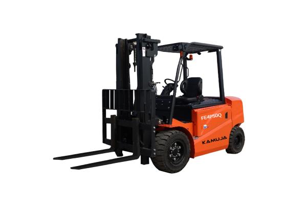 Quality Li Ion 5t Electric Forklift 5000kg Lithium Forklift With Full Free Mast for sale