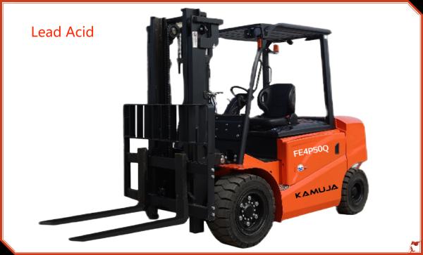 Quality 5000kg /5.0 Ton Lead Acid Battery Forklift With Optional Mast for sale