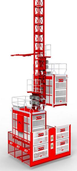 Quality SC200 Passenger Hoist Lift Construction Hoist 2000kg With Dual Or Single Cage for sale