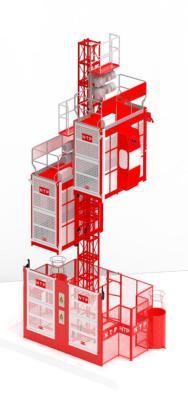 China SC200 Passenger Hoist Lift Construction Hoist 2000kg With Dual Or Single Cage for sale