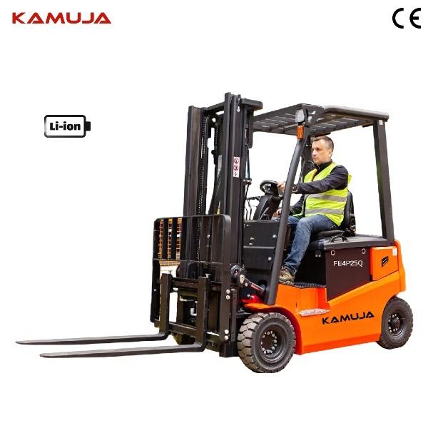 Quality Rated Load 2500kg Forklift 2.5Ton Li Ion Battery Forklift for sale