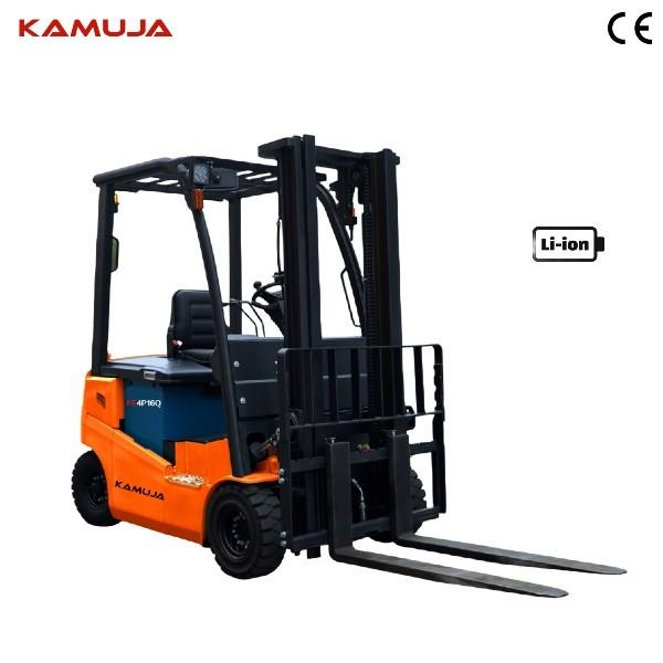 Quality 1.6Ton Lithium Battery Forklift 1600kg Side Exit Battery Low Center Of Gravity for sale