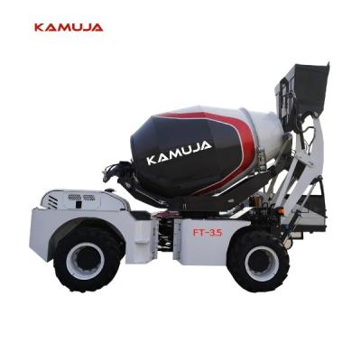 China 5500L Automatic Concrete Mixer 3.5M3 Truck Mounted Feed Mixer for sale