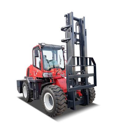 China Rough Terrain/Off Road Forklift Truck 5ton Index Axis Support EPA4, EuroV for sale