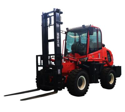 China 3.5T Rough Terrain Forklift ( Index Axis) for lifting 3~6m for sale