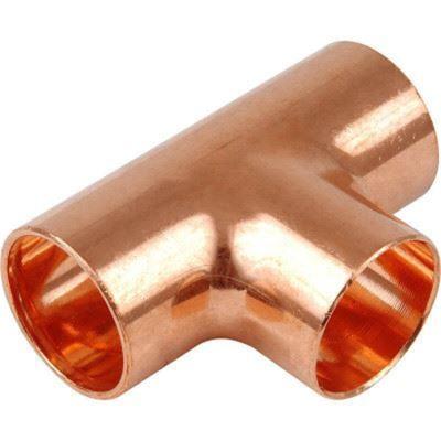 China C70600 CuNi 9010 Copper Nickel Tee Brass Fittings Copper Water Pipe Fittings for sale