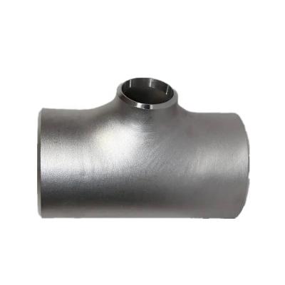 China Galvanized Carbon Steel Seamless Reducing Tee Fitting ASME B16.9 Butt Welded Equal Tee for sale