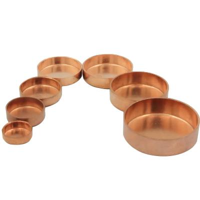 China Custom Copper Welding Pipe Fittings End Caps For Copper Pipe for sale