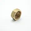 China NPT Female Thread Pipe Hex Head Brass End Cap Plug Fitting Connector Adapter for sale