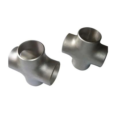 China Cross-Connection Pipe Fitting With Female End Connection Type Stainless Steel For Use In Fuel Oil Water And Gas Line for sale