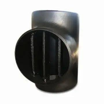 China Carbon Steel Pipe Fittings Steel Barred Equal Tee Butt Welded Barred Tee ASME B16.9 for sale