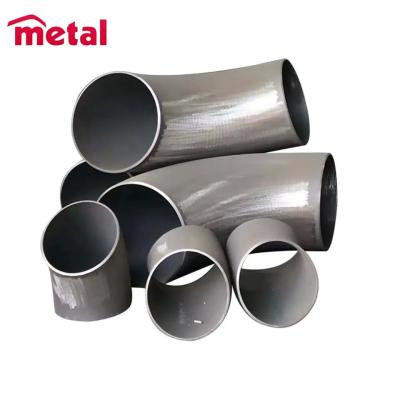 China Butt Welding Fittings C70600 CuNi 9010 Elbow Butt Welding LR 45/90 Degree Copper Nickel Elbow for sale