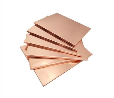 China Copper Quality Pure Copper Plate 3mm Sheet nickel plated sheet 10mm thickness copper cathode plates for sale