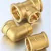 China Brass Pipe Connector Threaded Fitting copper pipe elbow tee fittings for sale